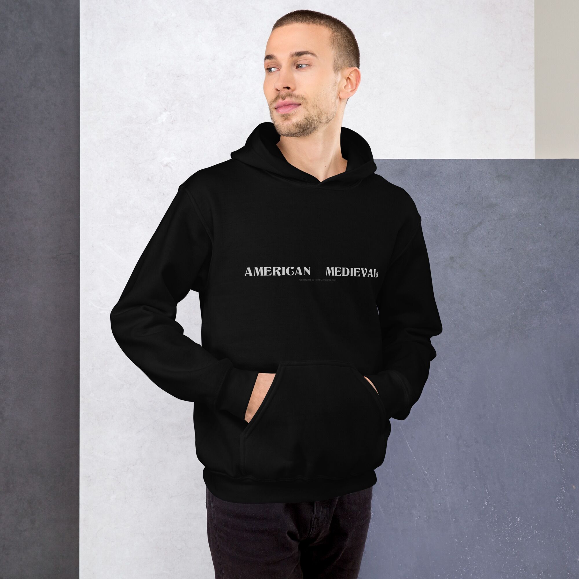 Black gauntlet Unisex Hoodie - Image 2