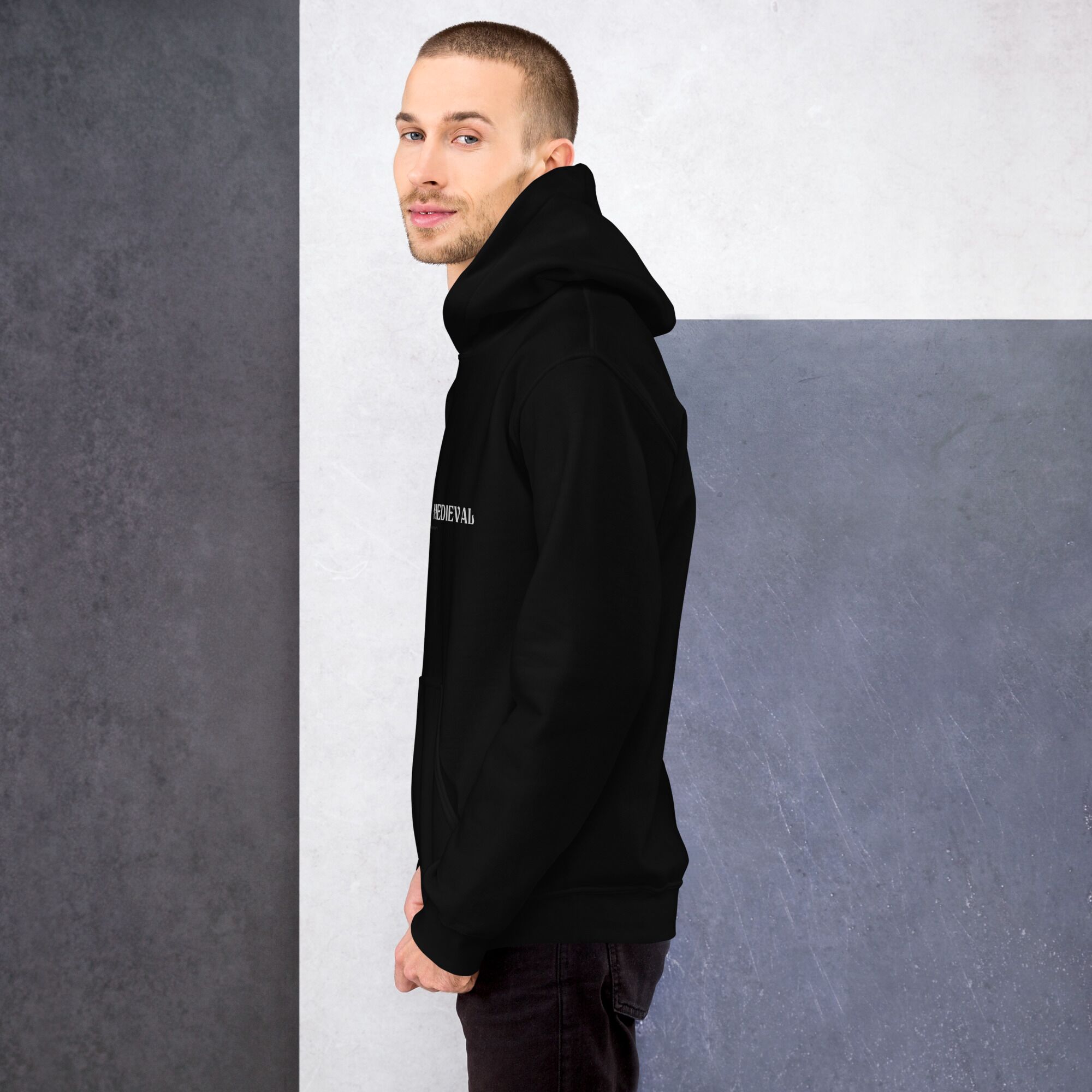 Black gauntlet Unisex Hoodie - Image 3