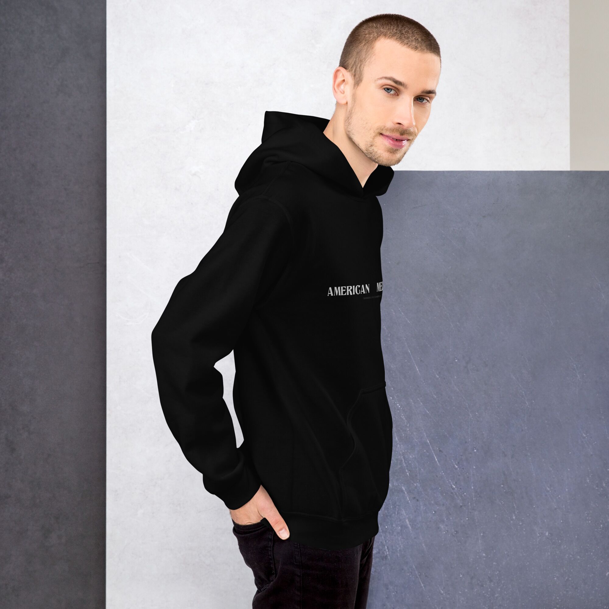 Black gauntlet Unisex Hoodie - Image 4